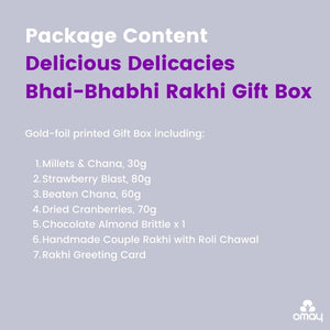 Delicious Delicacies Bhai-Bhabhi Rakhi Gift Box