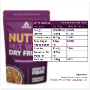 Nutty Mix with Dry-fruits, 50g (4pcs)